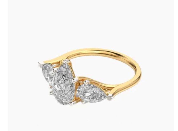 Royal Emerald Cut Diamond Ring
