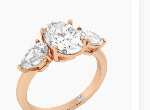 Trio Diamond Ring Oval