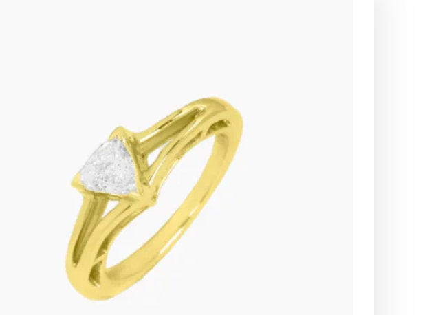 Triumphant Trillion Diamond Ring